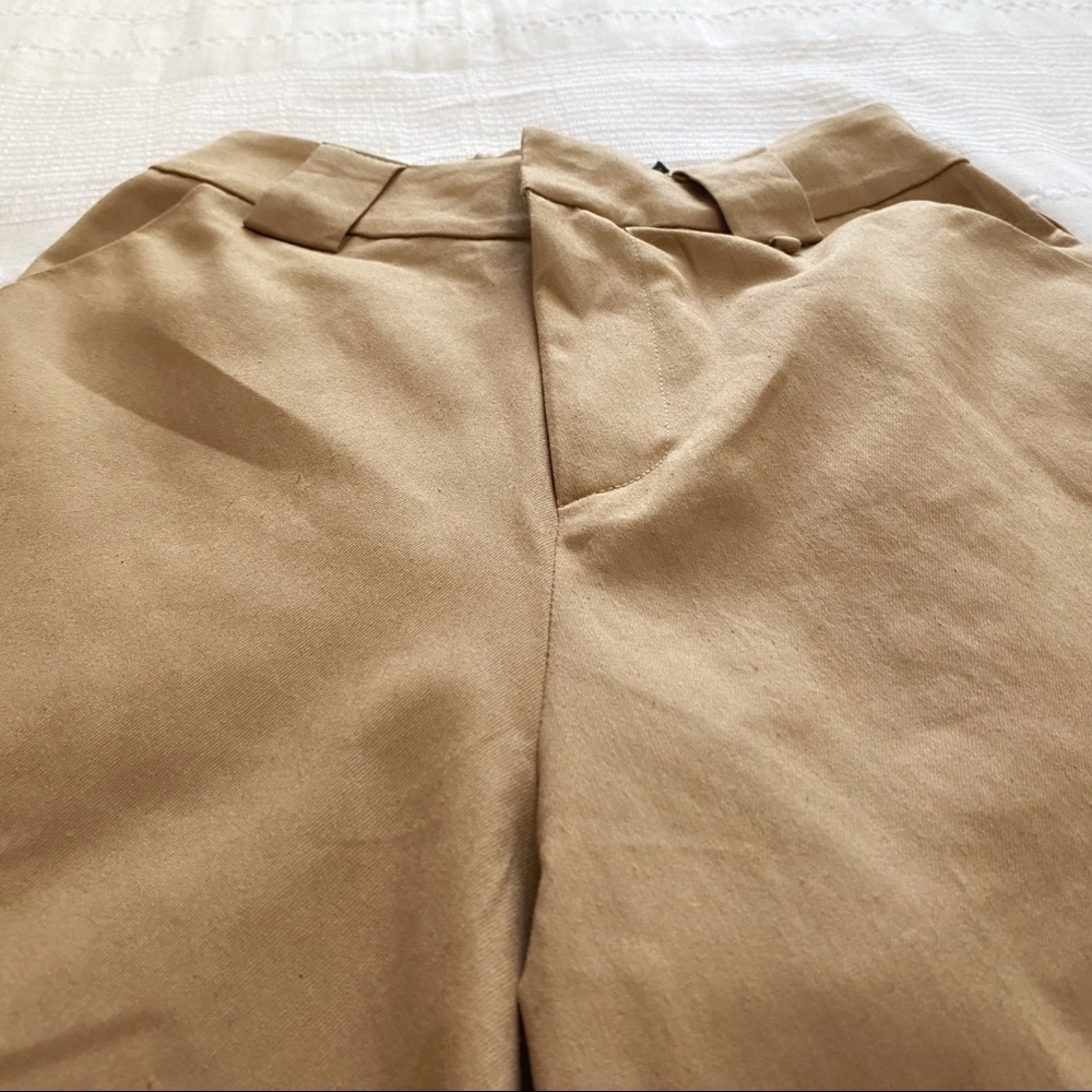 Nwt I AM GIA TAN KHAKI COBAIN CARGO HIGH WAISTED PUFFY PANTS - XS - Picture 8 of 11